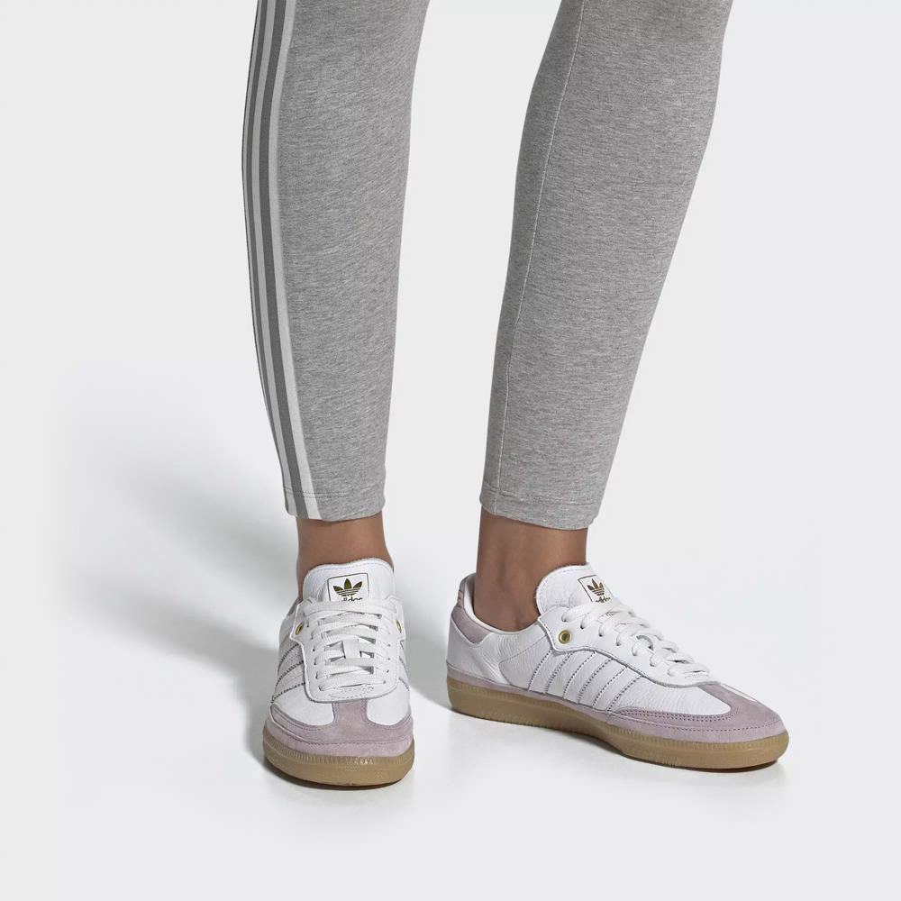 Adidas Samba OG Relay Tenis Blancos Para Mujer (MX-43510)
